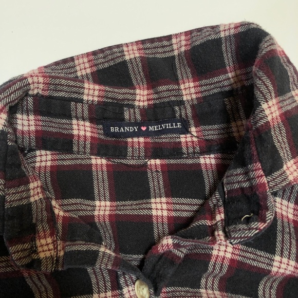 BRANDY MELVILLE RED BLACK FLANNEL - Picture 3 of 4